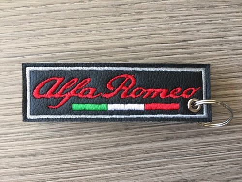 Portachiavi ricamato alfa - ricamato,