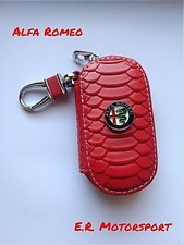 Portachiavi in ecopelle Rosso