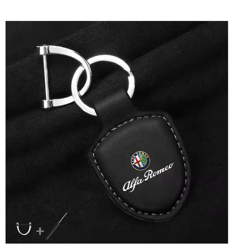 Portachiavi pelle con - ​​pelle,