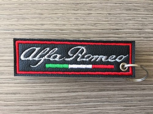 Portachiavi ricamato alfa - ricamato,